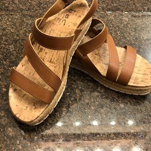 B.O.C. Strappy cork sandals